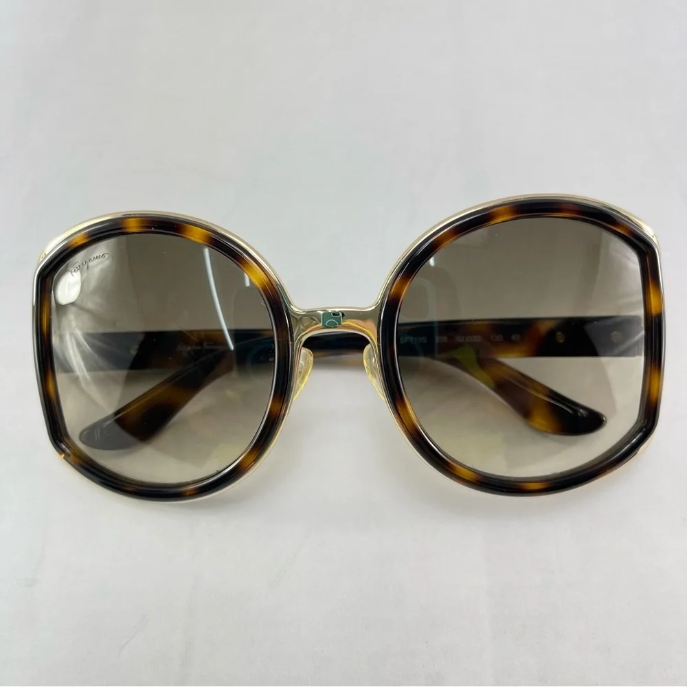 Salvatore Ferragamo Tortoise Made in Italy Sunglasses Lenses Included SF719S - Picture 2 of 8